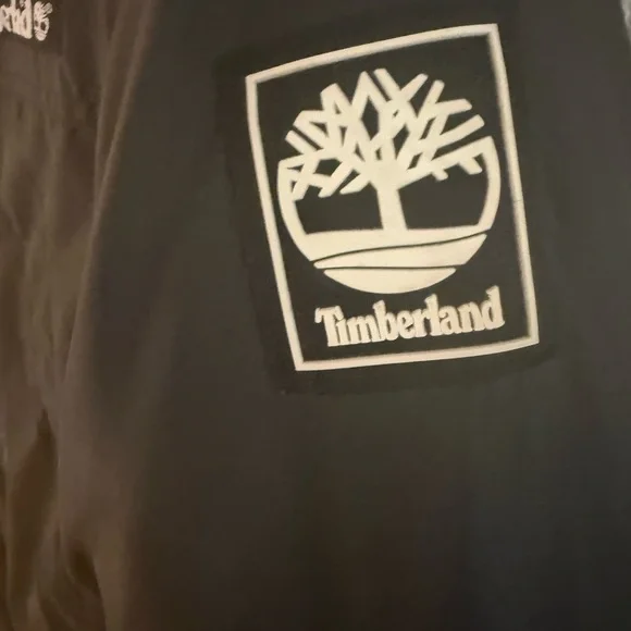 Timberland Kids Black and Gold Hooded Puffer Jacket - Picture 4 of 10